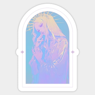 Cursed Pastel Saint Sticker